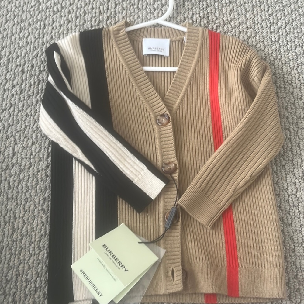 Kids Authentic Burberry Cardigan
